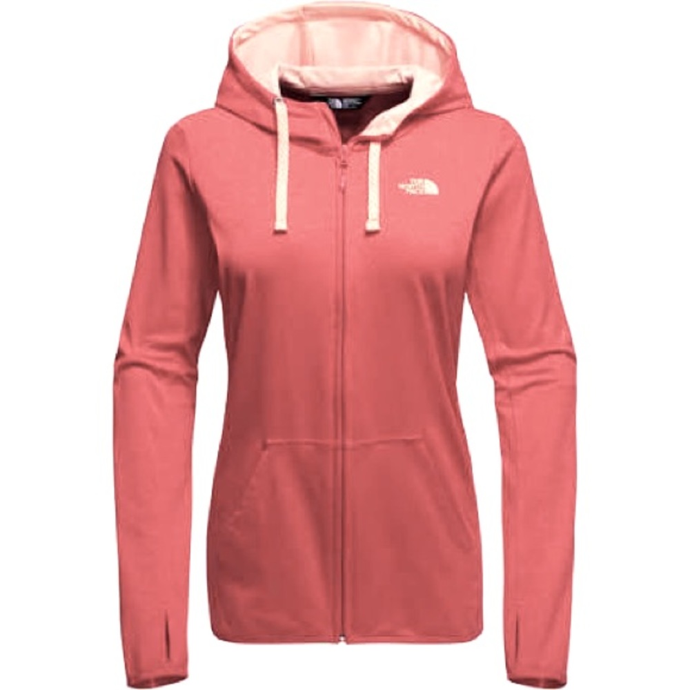 North Face coral Fave lightweight full zip jacket